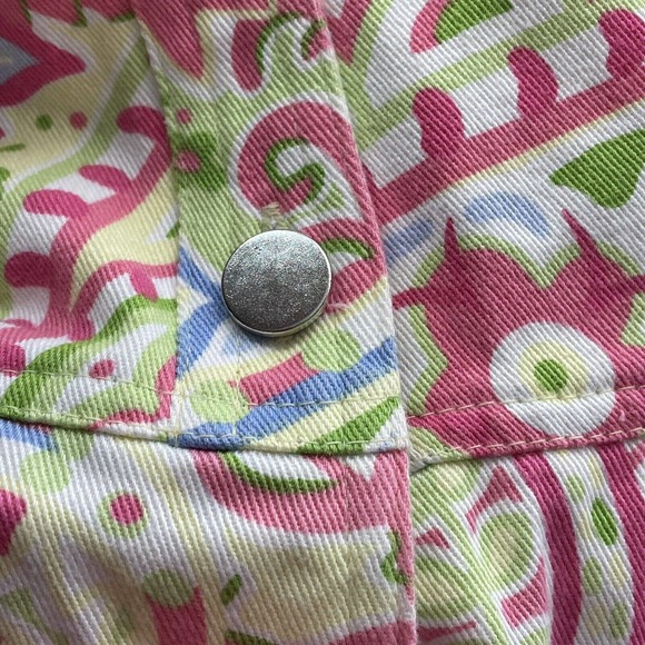 Lilly & Van Womens Size XL Bright Colorful Button Down Blazer Jacket - Picture 3 of 12